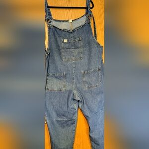 Lucy & Yak Women's Blue Denim Overalls